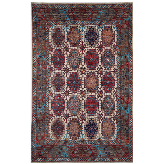 ARYANA ARYAN IVORY / BROWN 5'11" X 9'5"