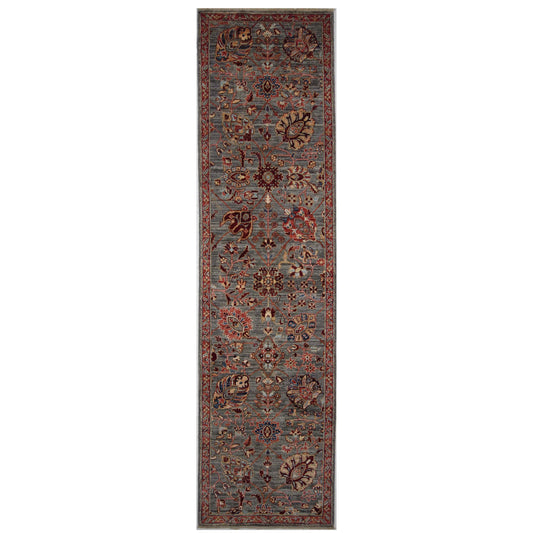ARYANA ARYAN GREY / RED 2'7" X 9'11"
