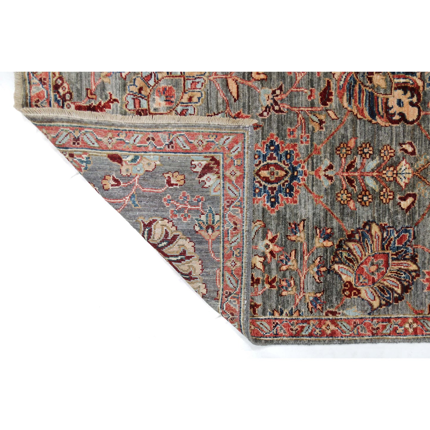ARYANA ARYAN GREY / RED 2'7" X 9'11"
