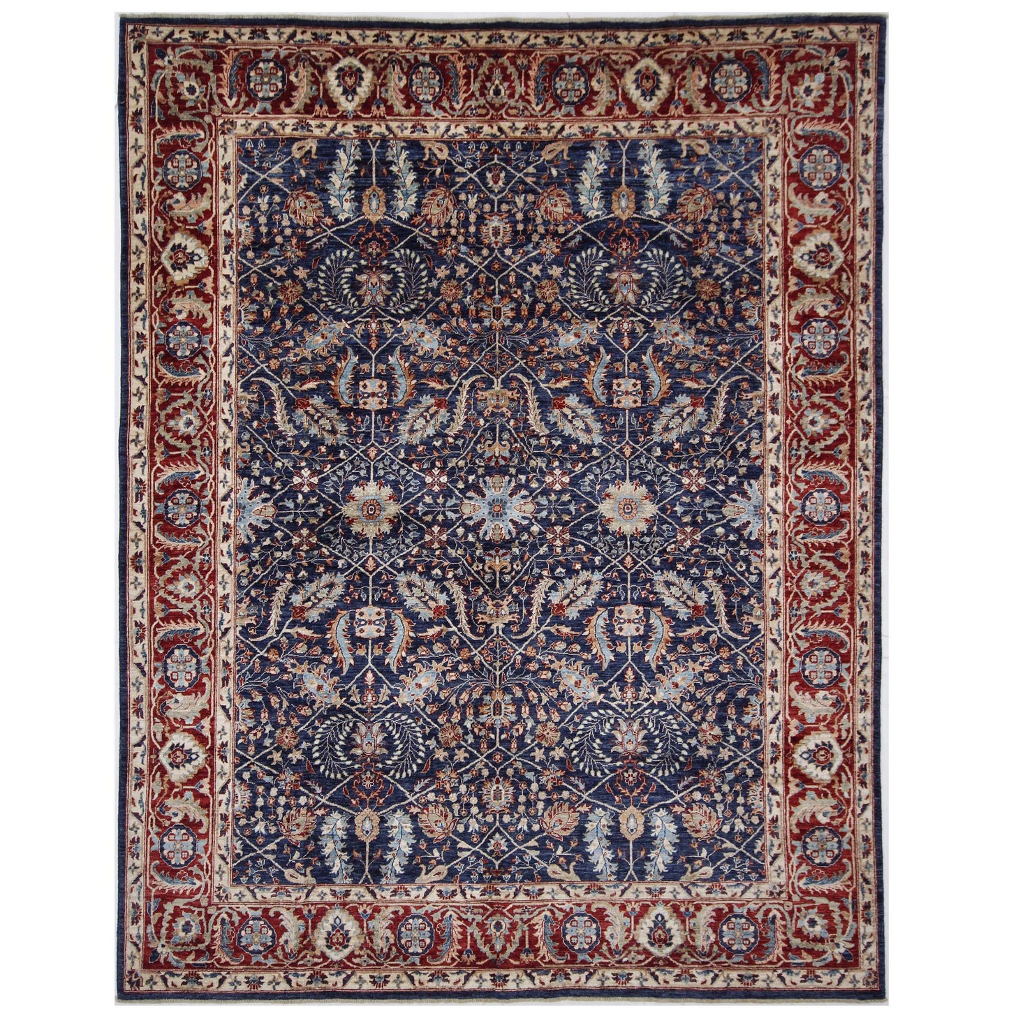 ARYANA ARYAN NAVY / RED 7'11" X 10'3"