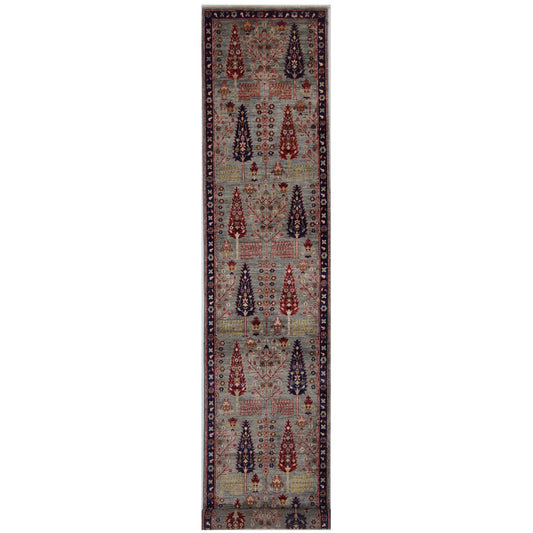 ARYANA TABRZ LIGHT GREEN / NAVY 2'8" X 13'10"