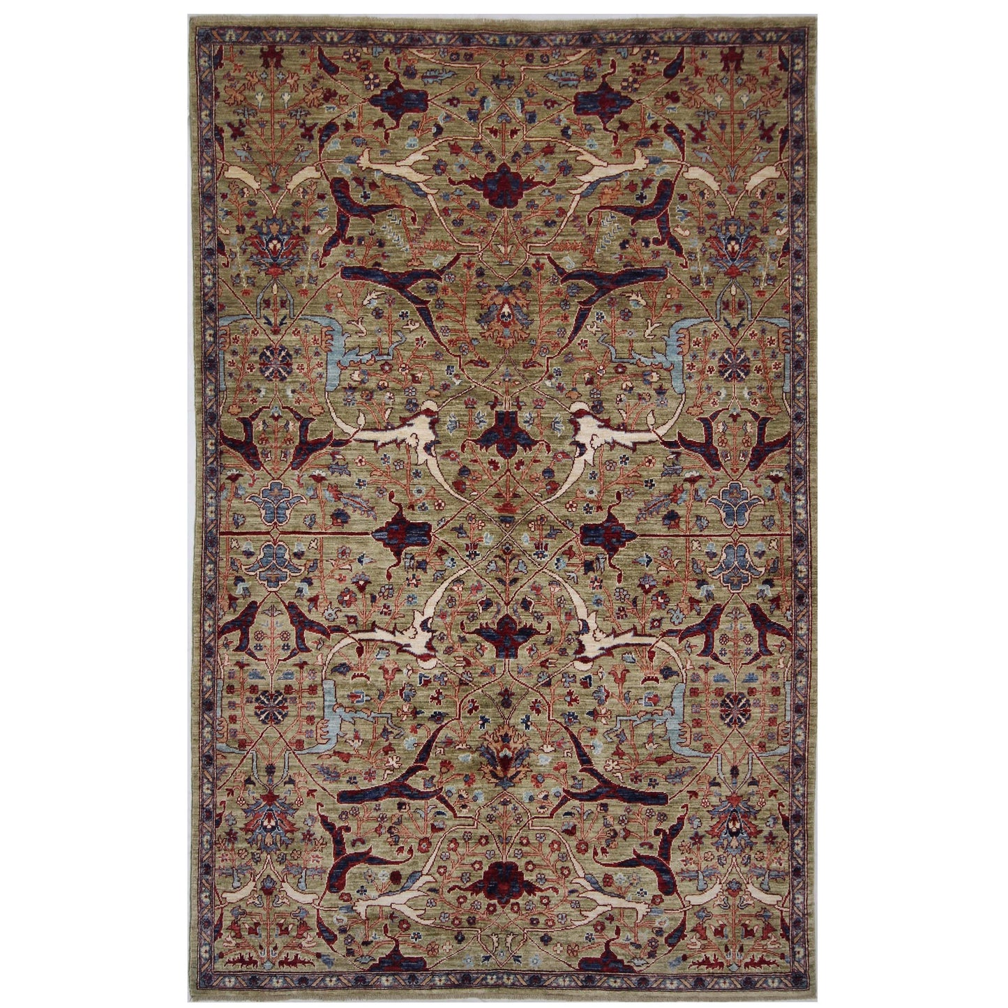 ARYANA ARYAN GREEN / NAVY 5'10" X 9'