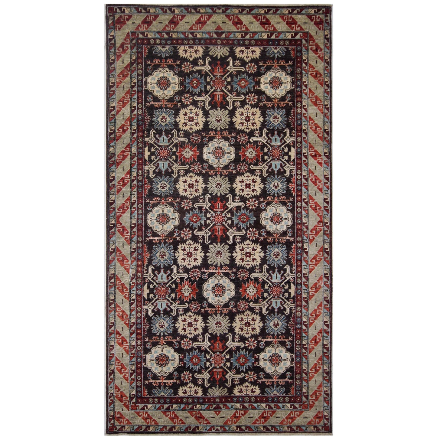 ARYANA ARYAN BLACK / RED 5' X 9'8"
