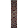 ARYANA MAMLU LIGHT BLUE / RED 2'5" X 10'