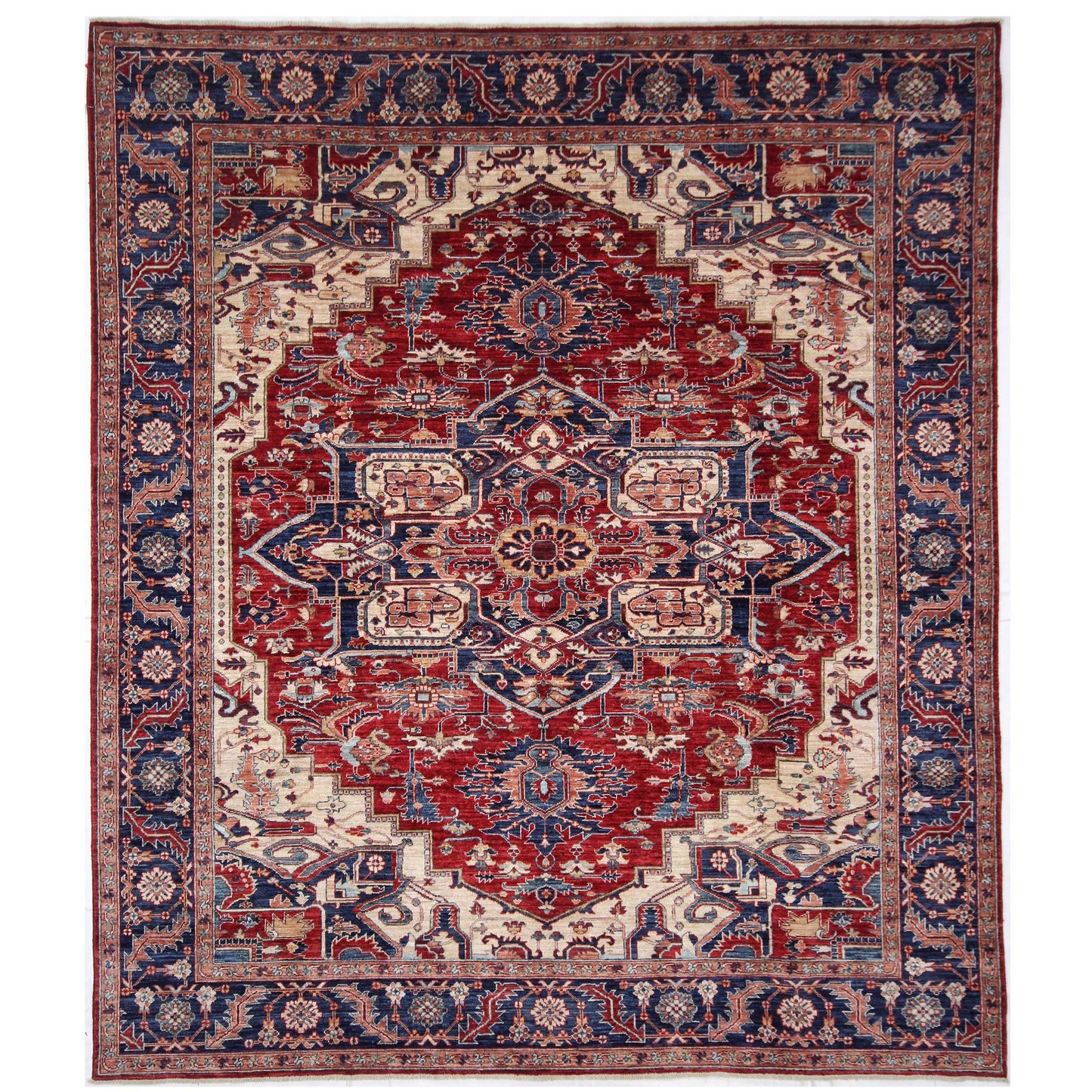 ARYANA HERIZ RED / NAVY 8'3" X 9'11"