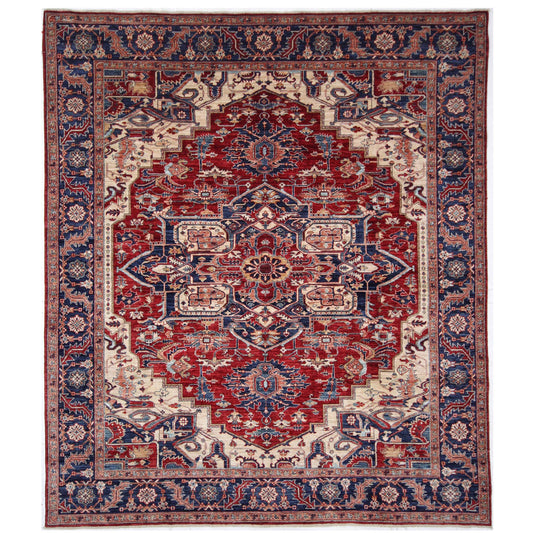 ARYANA HERIZ RED / NAVY 8'3" X 9'11"