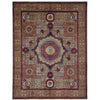 ARYANA MAMLU LIGHT GREEN / RED 7'10" X 10'4"
