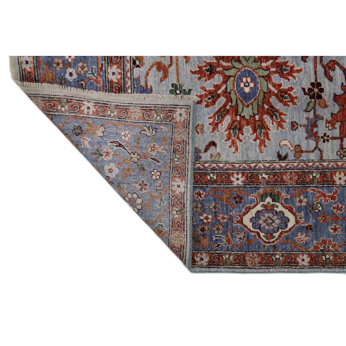 ARYANA ARYAN LIGHT GREEN / BLUE 8'2" X 9'9"