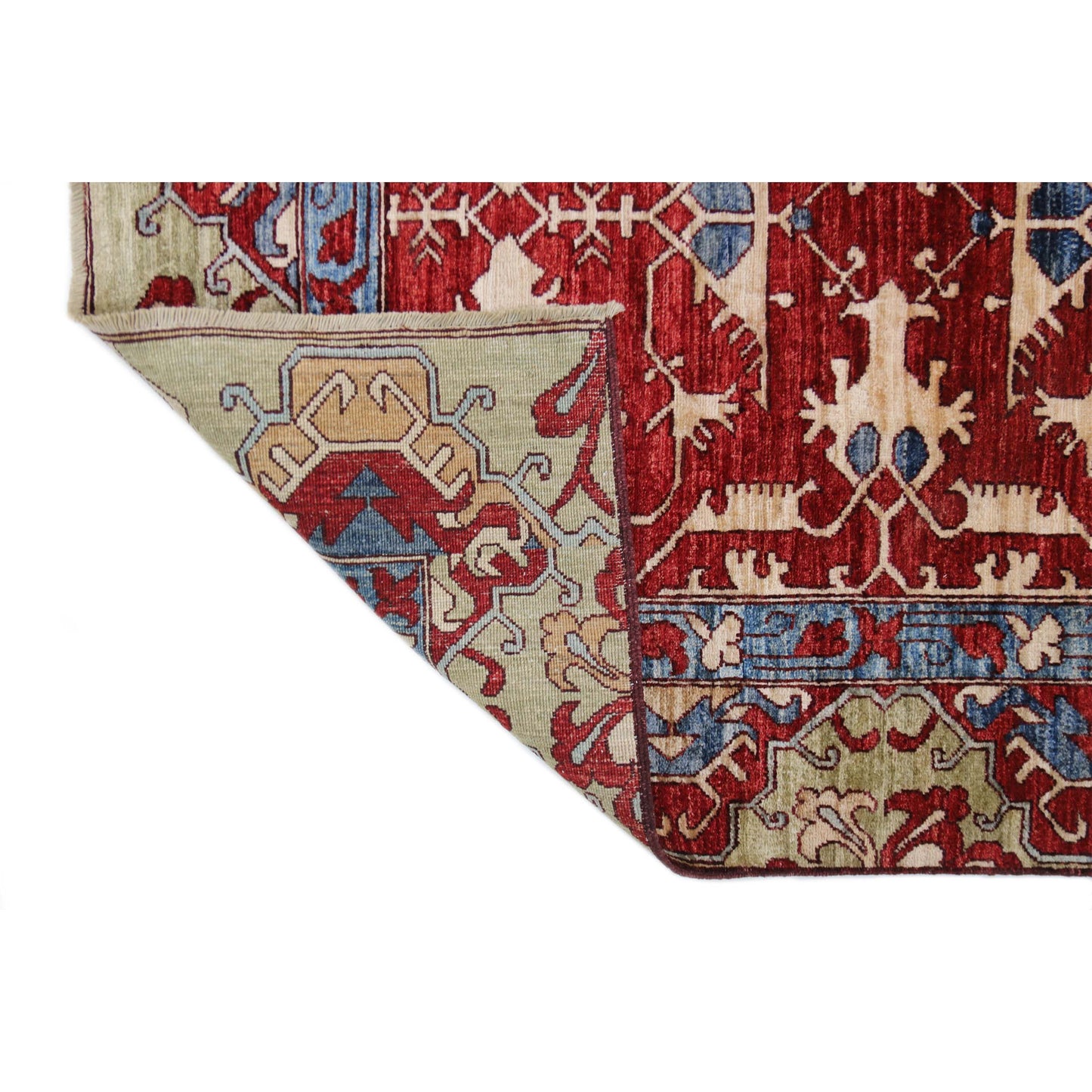 ARYANA ARYAN RED / LIGHT GREEN 5'11" X 8'9"
