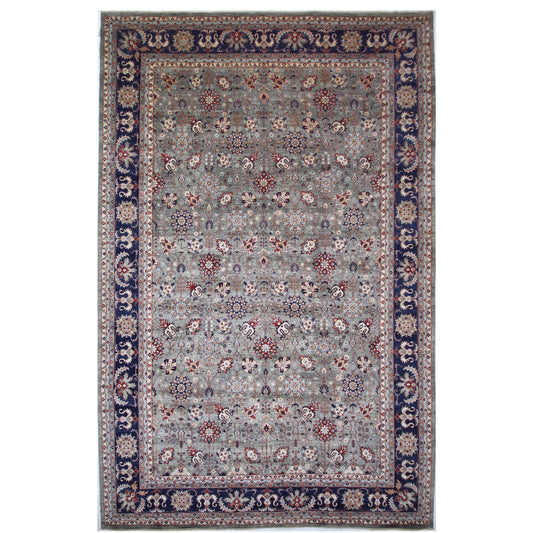 ARYANA ARYAN LIGHT GREEN / NAVY 11'10" X 17'7"