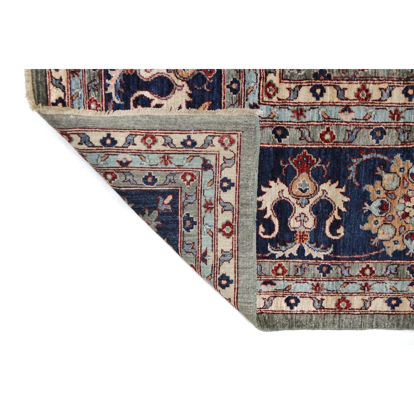 ARYANA ARYAN LIGHT GREEN / NAVY 11'10" X 17'7"