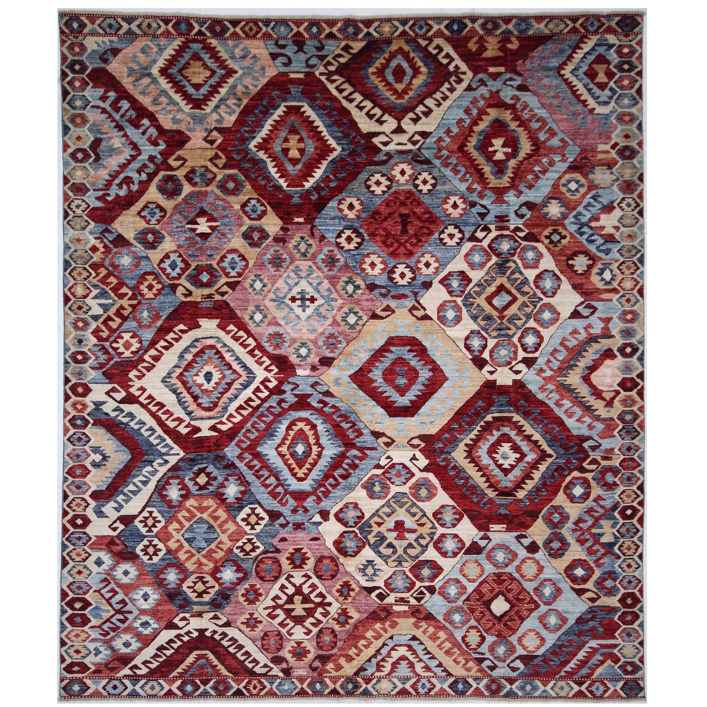 ARYANA KILIM RED / IVORY 8'4" X 9'10"