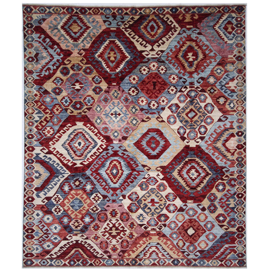 ARYANA KILIM RED / IVORY 8'4" X 9'10"