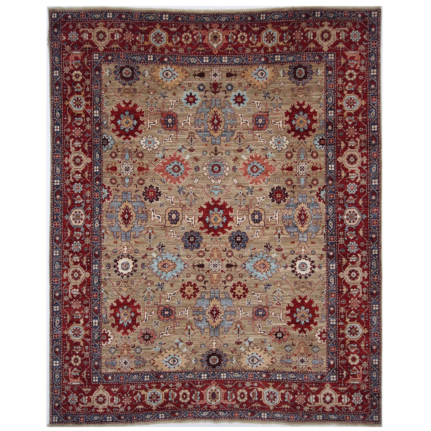 ARYANA ARYAN BROWN / RED 8' X 9'9"