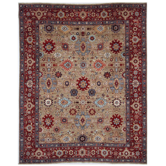 ARYANA ARYAN BROWN / RED 8' X 9'9"