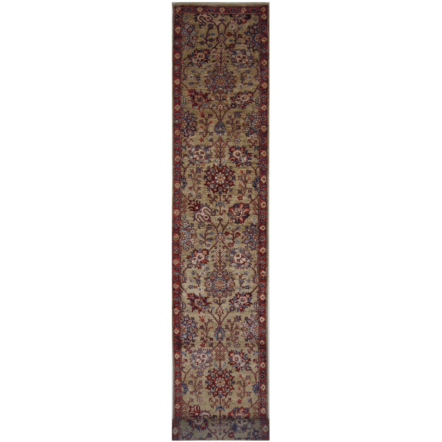 ARYANA ARYAN IVORY / RED 2'7" X 17'5"