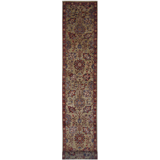 ARYANA ARYAN IVORY / RED 2'7" X 17'5"