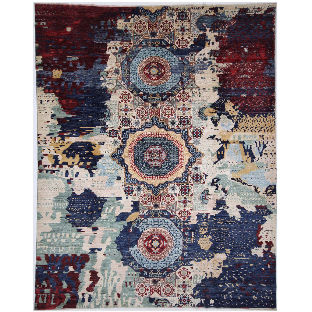 ARYANA MAMAB IVORY / NAVY 9' X 11'6"