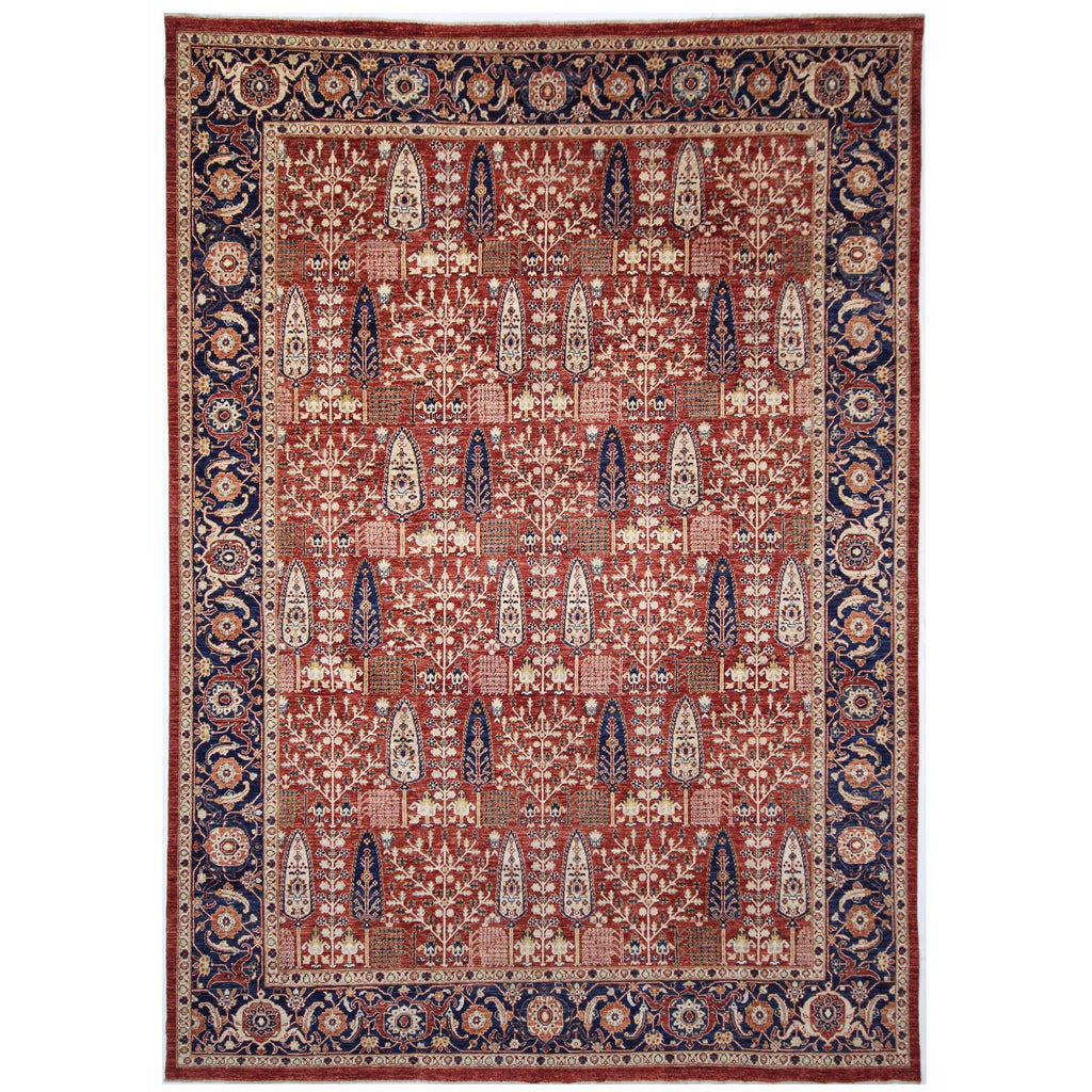 ARYANA TABRZ RED / NAVY 9'10" X 13'8"