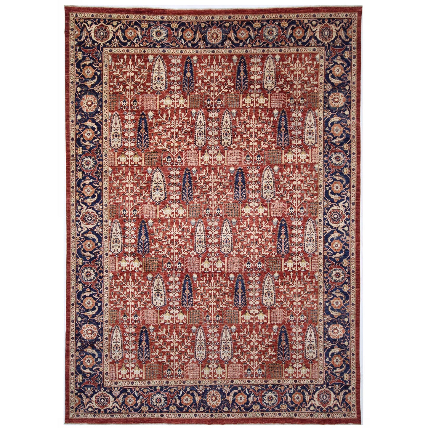 ARYANA TABRZ RED / NAVY 9'10" X 13'8"