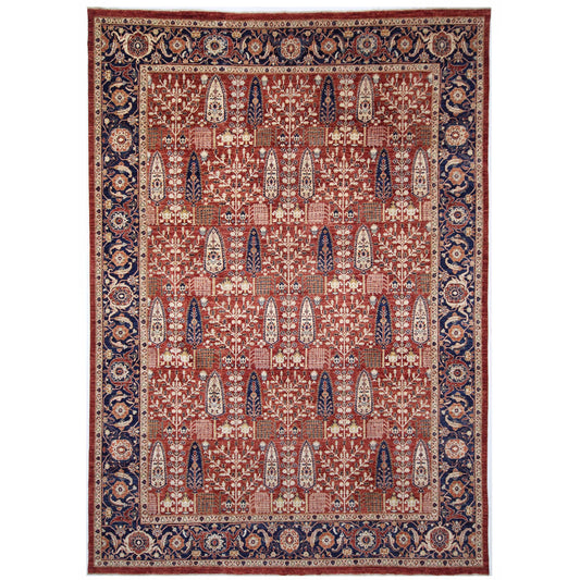ARYANA TABRZ RED / NAVY 9'10" X 13'8"