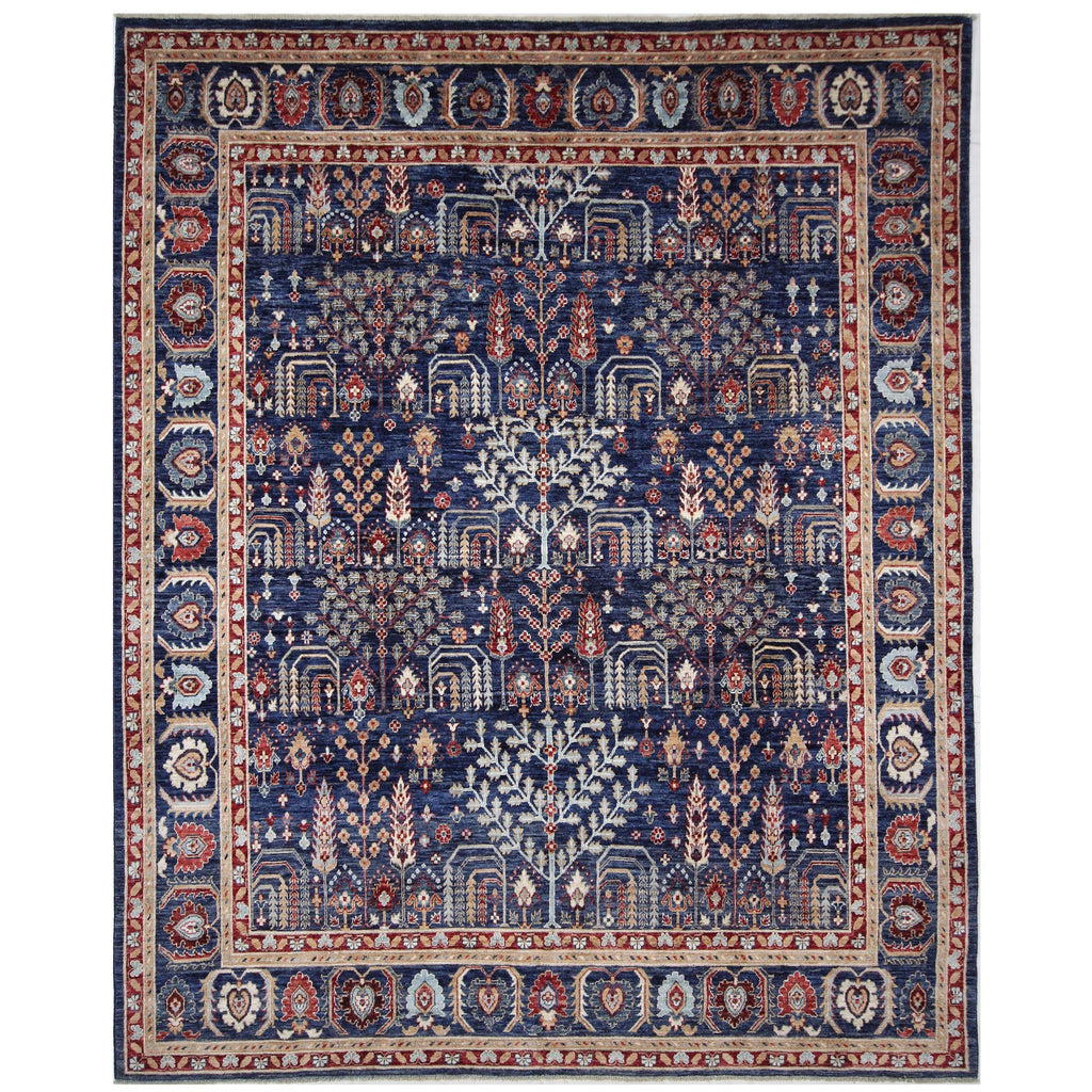 ARYANA TABRZ NAVY / RED 7'9" X 9'6"