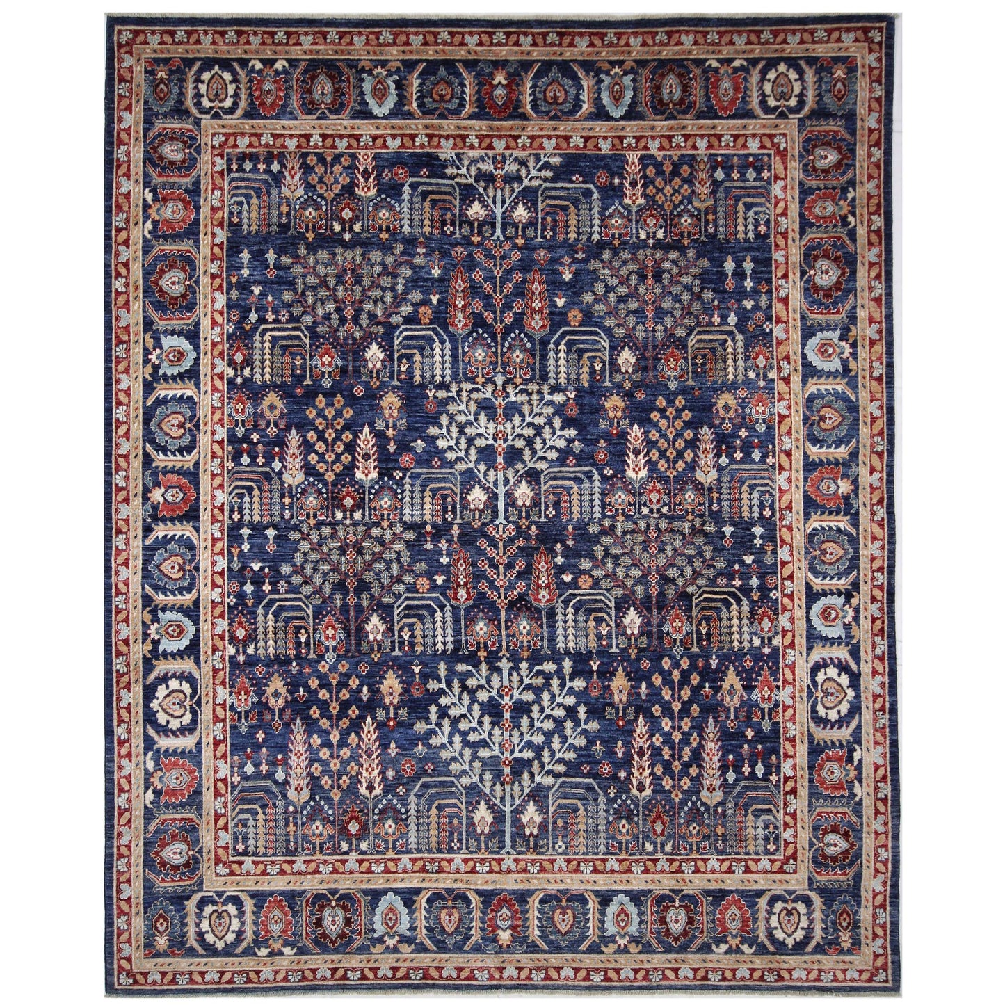 ARYANA TABRZ NAVY / RED 7'9" X 9'6"