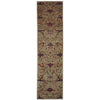 ARYANA ARYAN GREEN / RED 2'7" X 9'9"