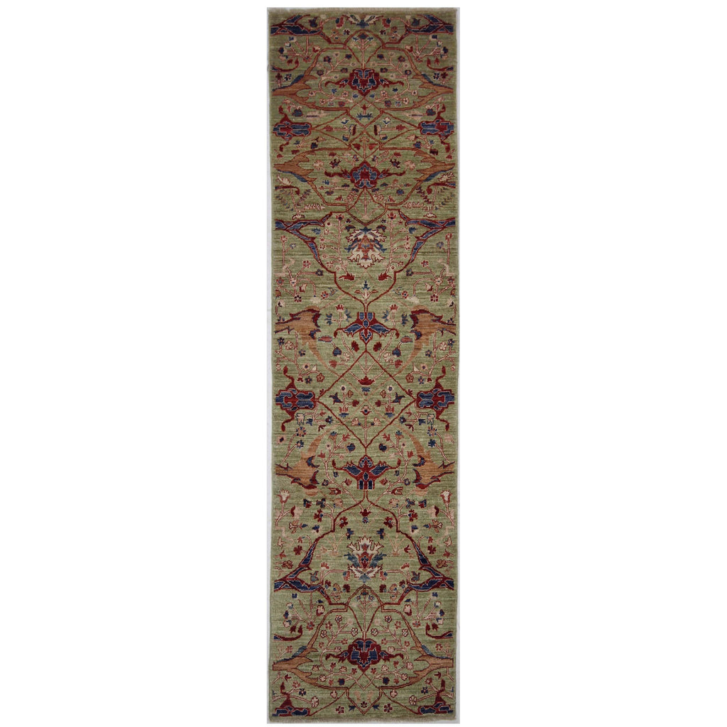 ARYANA ARYAN GREEN / RED 2'7" X 9'9"
