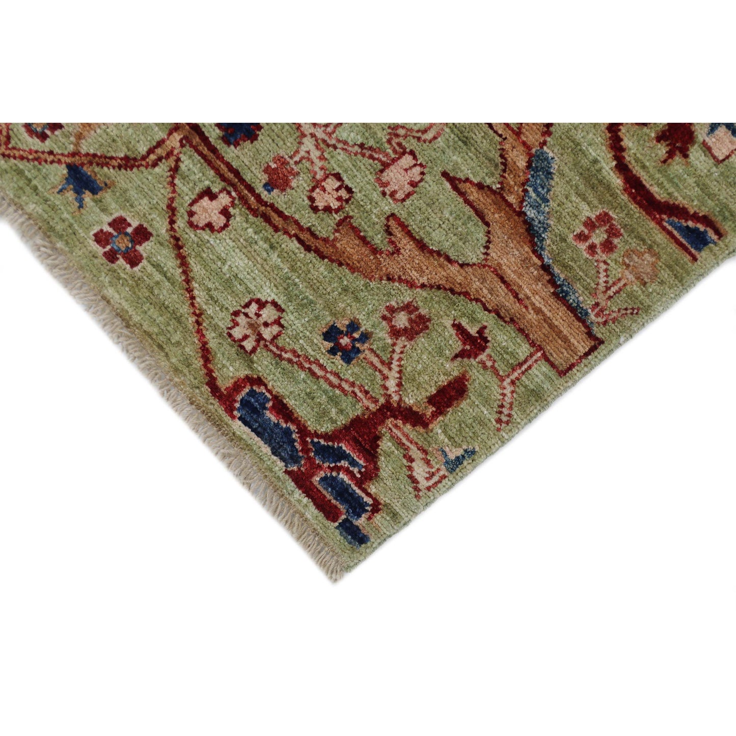 ARYANA ARYAN GREEN / RED 2'7" X 9'9"