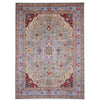 ARYANA ARYAN GREEN / LIGHT BLUE 9'10" X 13'8"