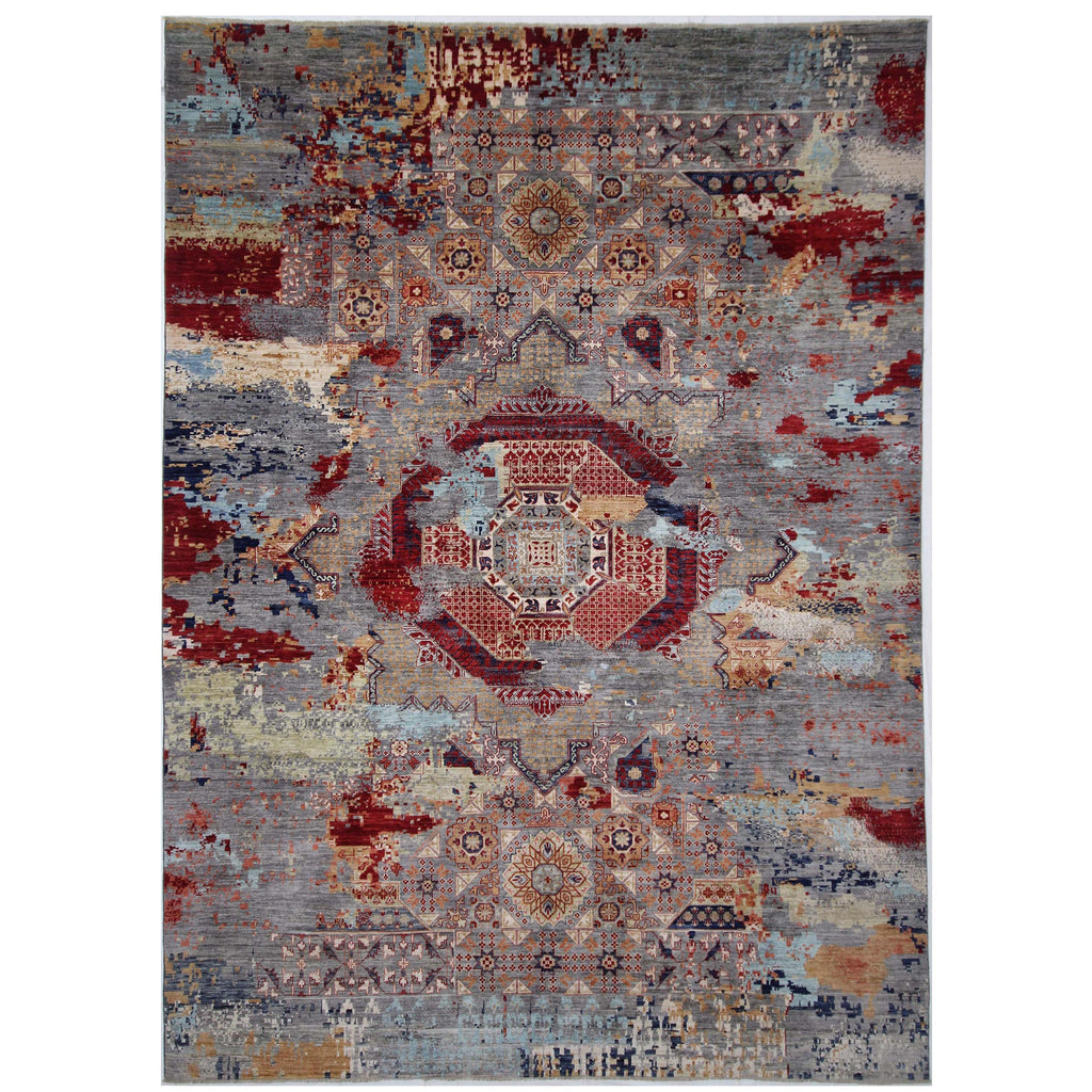 ARYANA MAMAB GREY / RED 10' X 13'8"