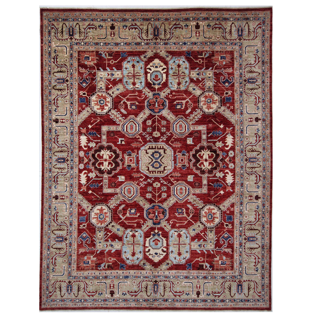 ARYANA ARYAN RED / CAMEL 9' X 11'10"