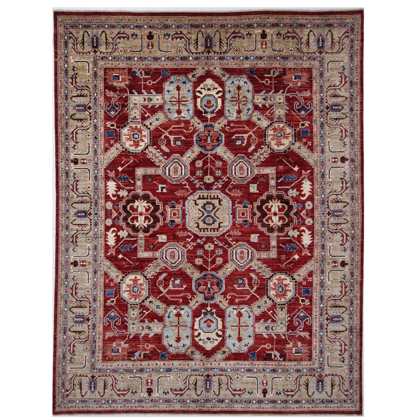 ARYANA ARYAN RED / CAMEL 9' X 11'10"