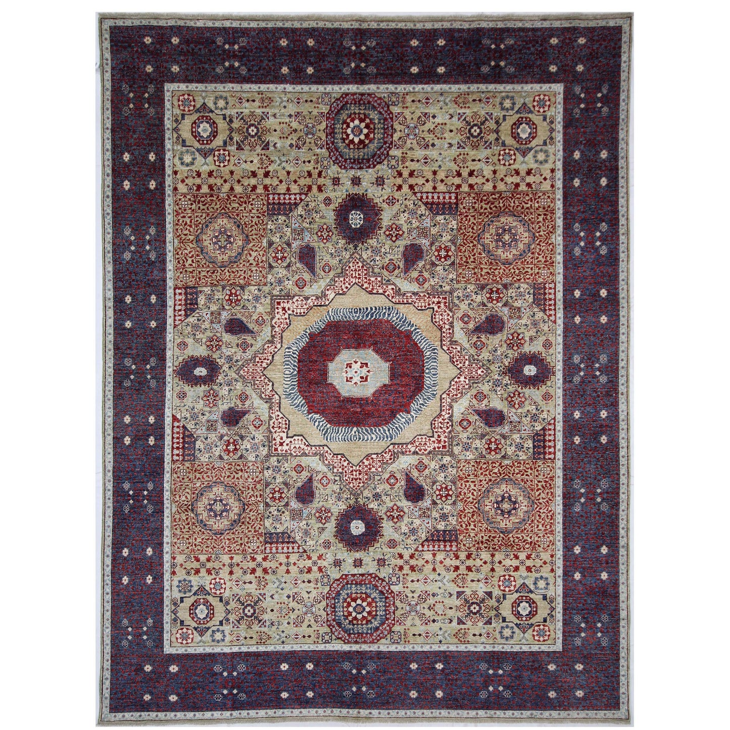 ARYANA MAMLU IVORY / RED 8'10" X 11'9"