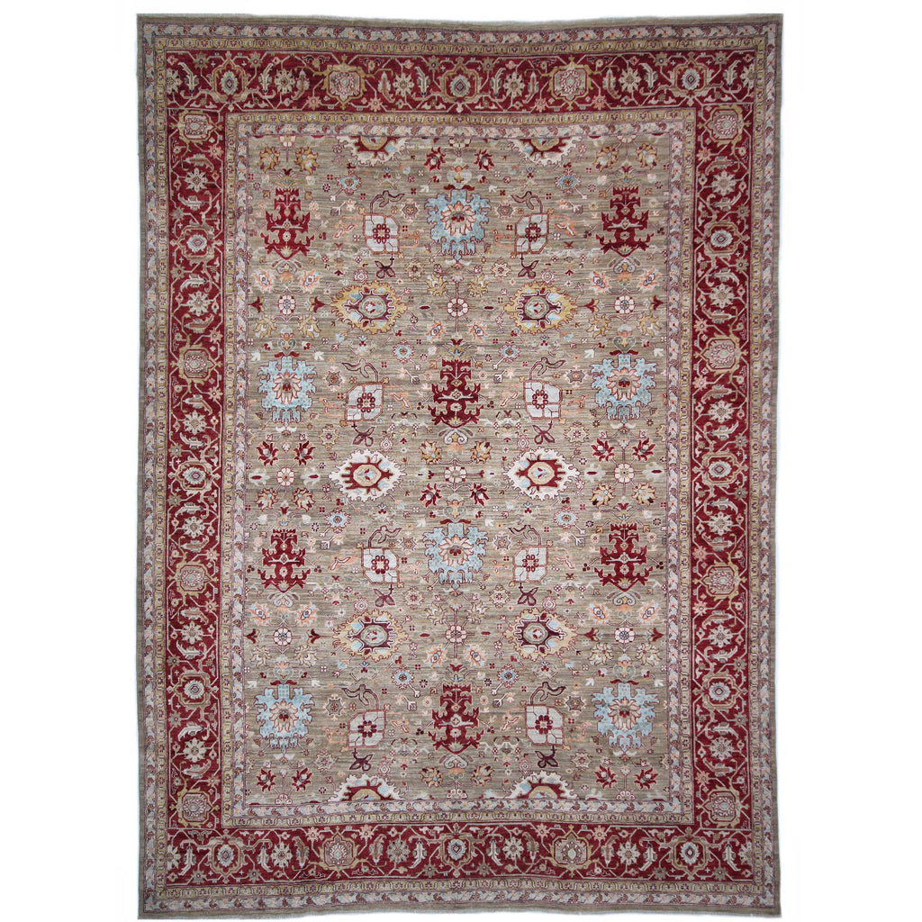 ARYANA ARYAN CAMEL / RED 10'1" X 13'8"