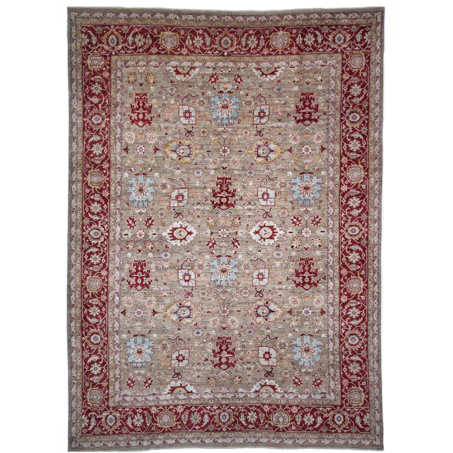ARYANA ARYAN CAMEL / RED 10'1" X 13'8"