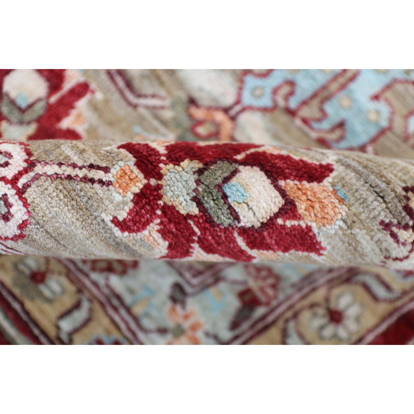 ARYANA ARYAN CAMEL / RED 10'1" X 13'8"