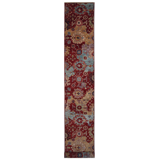 ARYANA PERAB RED / CAMEL 2'7" X 18'1"