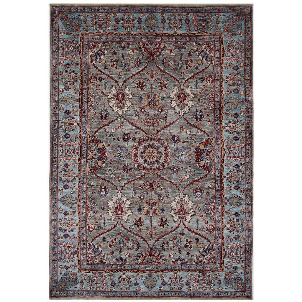 ARYANA ARYAN LIGHT GREEN / BLUE 5'11" X 8'8"