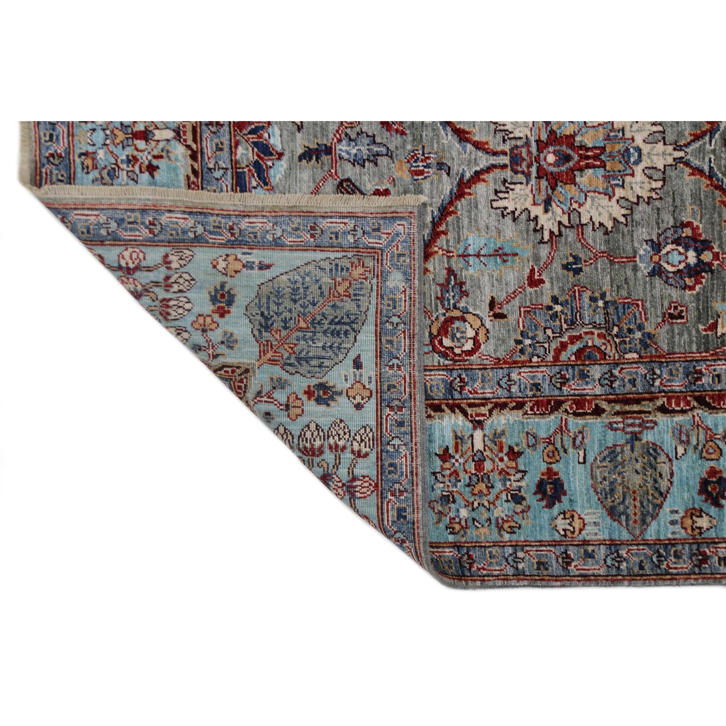 ARYANA ARYAN LIGHT GREEN / BLUE 5'11" X 8'8"
