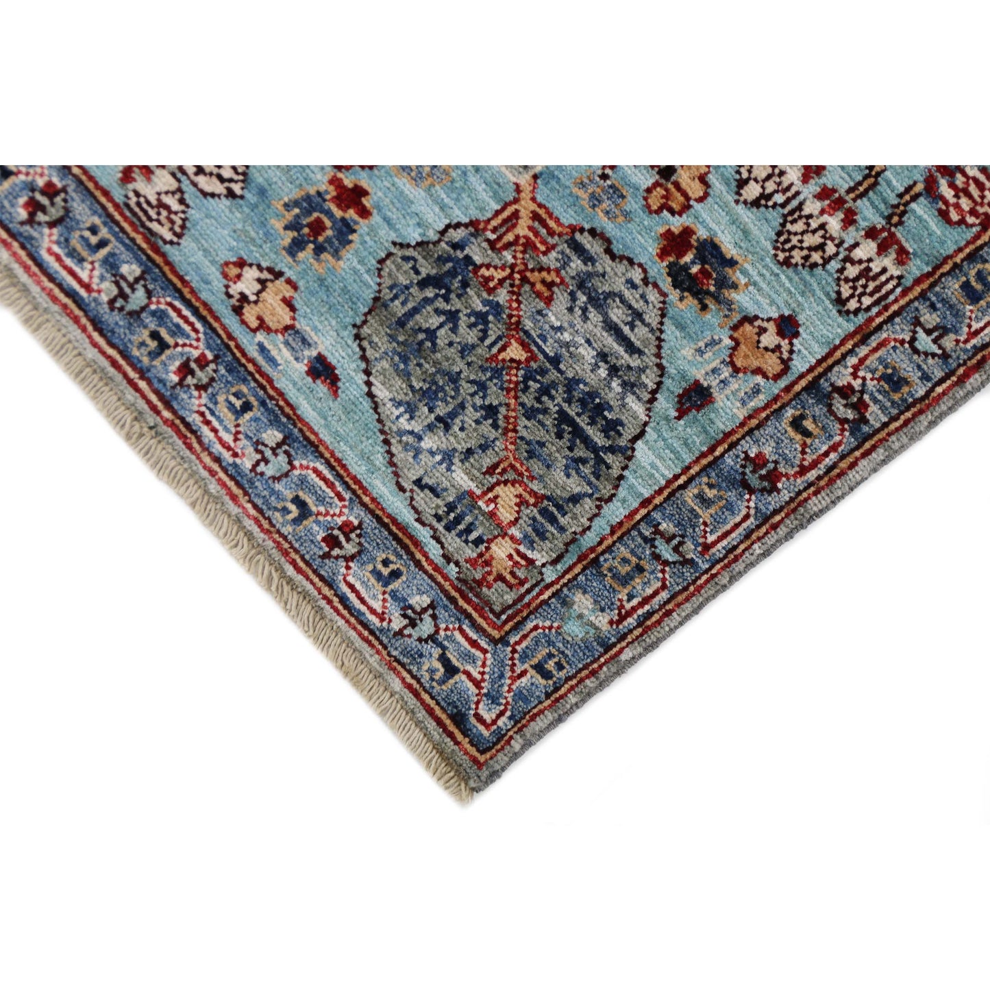 ARYANA ARYAN LIGHT GREEN / BLUE 5'11" X 8'8"