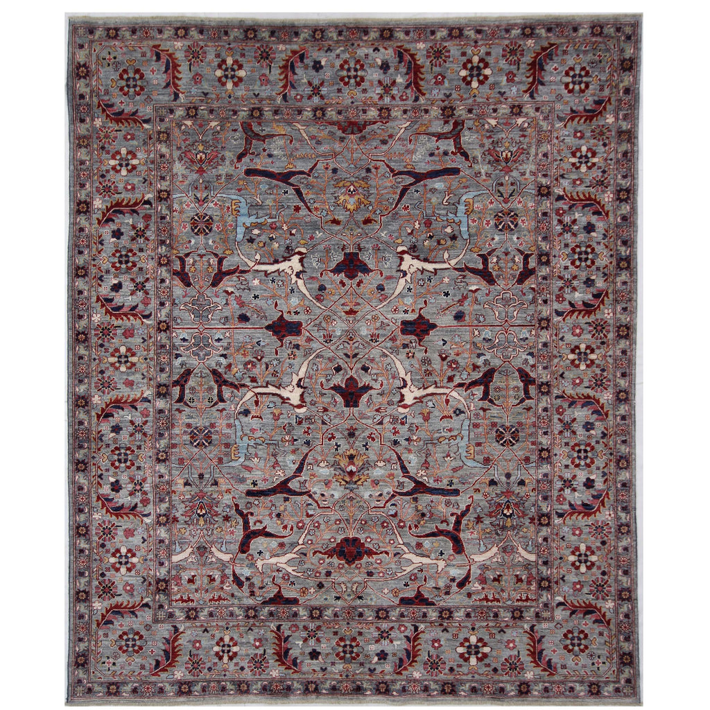 ARYANA ARYAN GREY / RED 8'1" X 9'8"