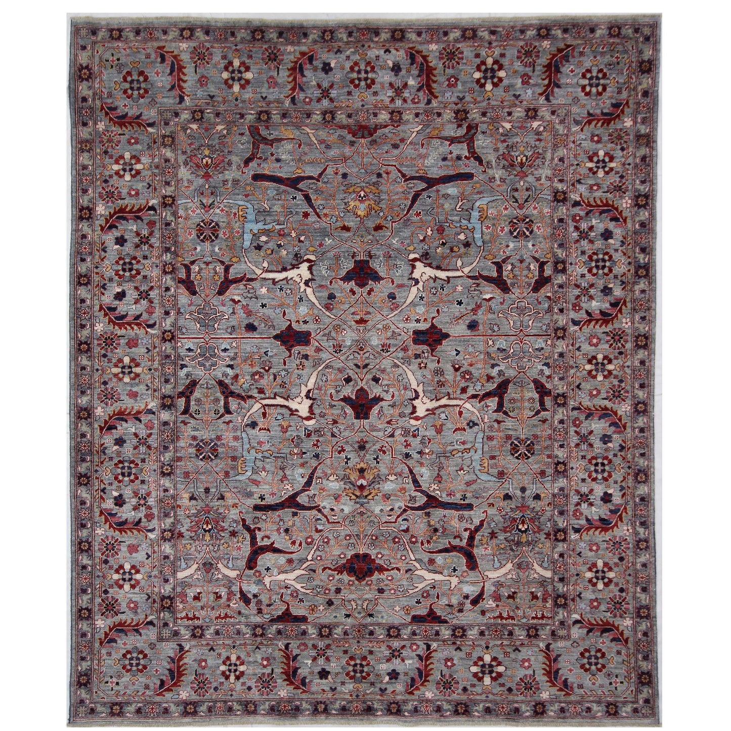 ARYANA ARYAN GREY / RED 8'1" X 9'8"