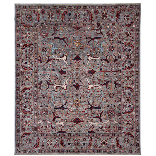 ARYANA ARYAN GREY / RED 8'1" X 9'8"