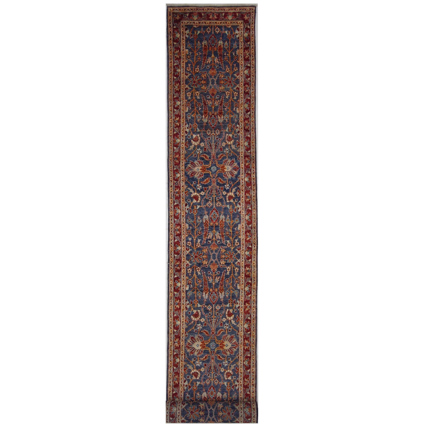 ARYANA ARYAN NAVY / RED 2'4" X 17'11"