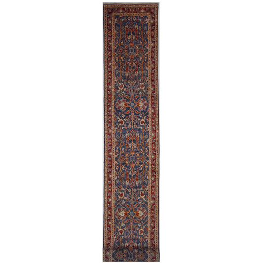 ARYANA ARYAN NAVY / RED 2'4" X 17'11"