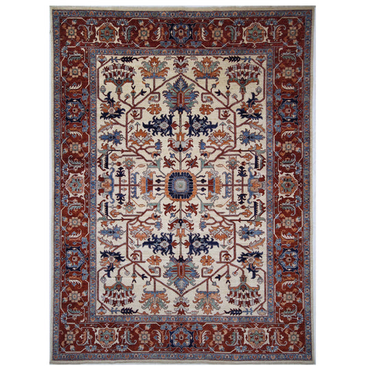 ARYANA ARYAN IVORY / RED 8'10" X 12'