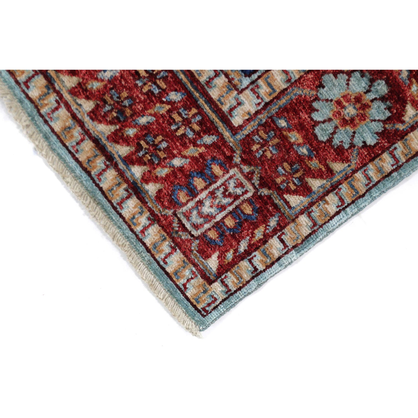 ARYANA TRIBA LIGHT BLUE / RED 4' X 9'9"