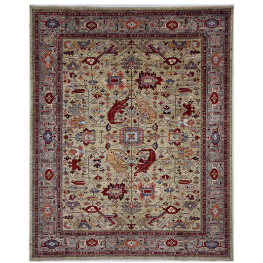 ARYANA ARYAN LIGHT GREEN / GREY 9' X 11'5"